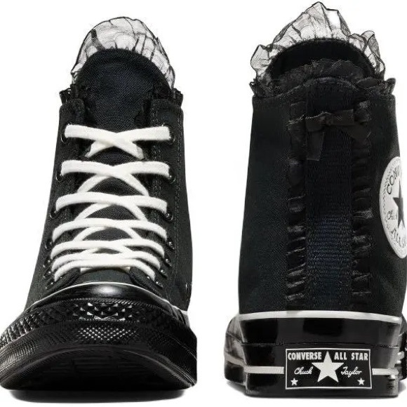 Converse Black Canvas High-Tops - Picture 3 of 7
